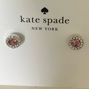 Kate Spade "YOU'RE A GEM" Light Amethyst Stud Earrings (NWT)